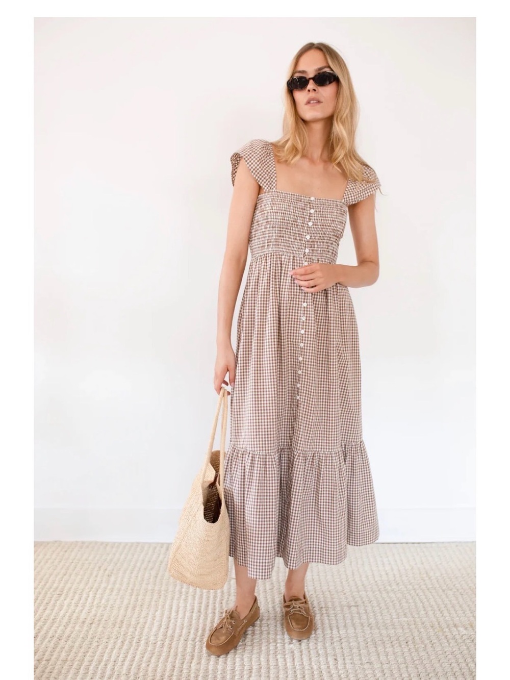 NWT Marea Celine Gingham Dress
